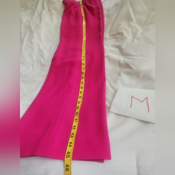 Zara Co-ord Set tuxedo collar blazer + Pants Zw Collection neon fuschia sz M NWT - Picture 16 of 16